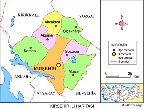 kırşehir il haritası